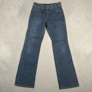 Levis Jeans Mens 29M (Fits 28x31) Lot 53 Denim Button Fly Straight Y2K Blue